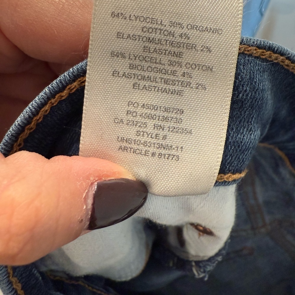 Aritzia Denim Forum The Lola Mid Rise Skinny 28L Jeans size 27 - Picture 10 of 10